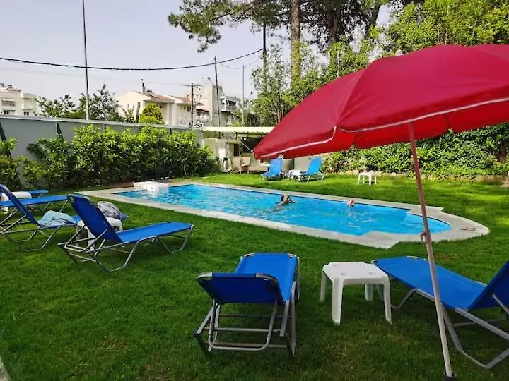 Villa Maira 2, Amazing Family Apartment, 3 Bedrooms, Swimming Pool, 150M To Beach Peraía